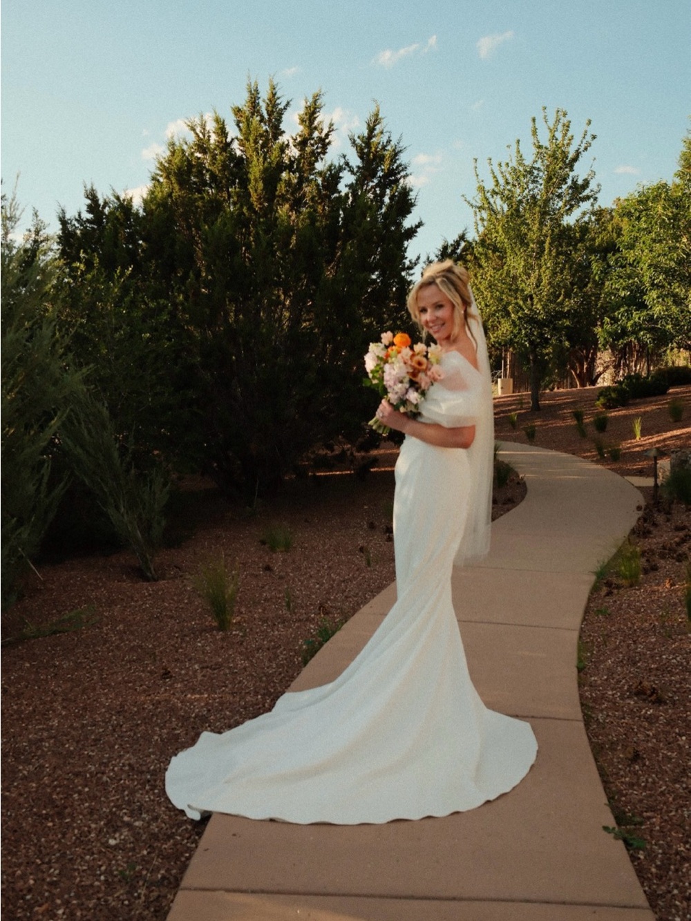 Ivory Wedding Veil with Metal Comb